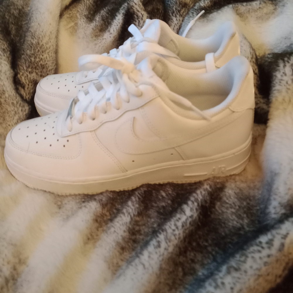 All white Nikes